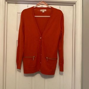 Orange Michael Kors Cardigan